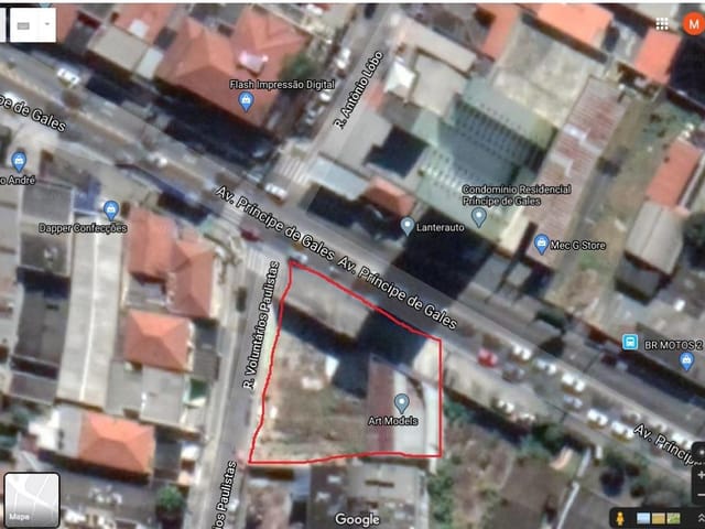 Terreno com 2800m², à venda, no bairro Vila Principe de Gales em Santo André