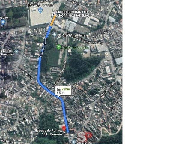 Terreno com 3660m², à venda, no bairro Vila Santa Antônia em Diadema