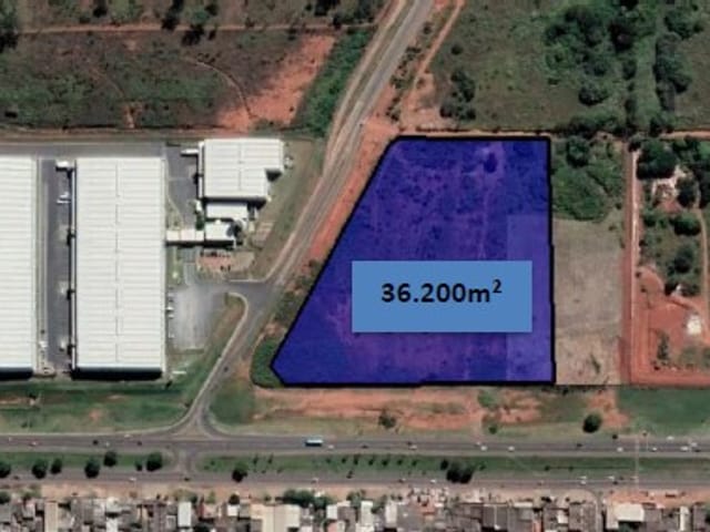 Foto do Terreno - Oferta de Galpão Cross Doking B.T.S. com 10.000m² Pé dir.  12 m, 25 docas, terreno  36200m2 frente para  BR -DF 290 Santa Maria-DF. | Jeziel Mendes Consultoria Imobiliária