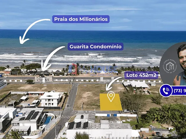 Terreno com 452m², à venda, no bairro Nossa Senhora da Vitória em Ilhéus