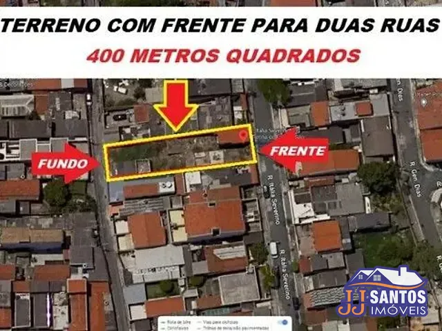 Terreno com 400m², à venda, no bairro Penha de França em São Paulo