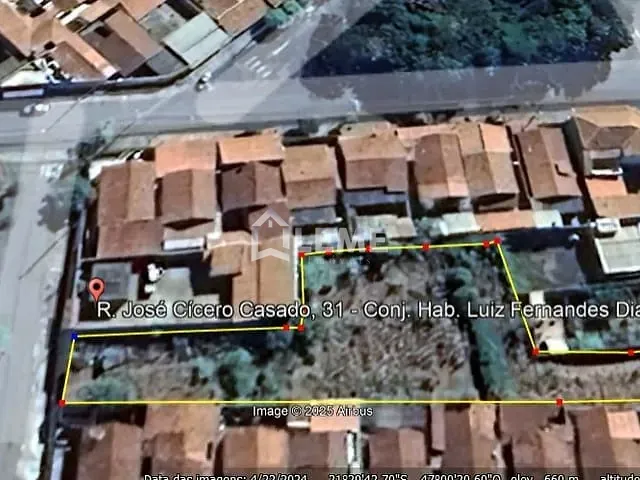 Terreno com 1595m², à venda, no bairro Conjunto Habitacional Luiz Fernandes Dias em Mococa