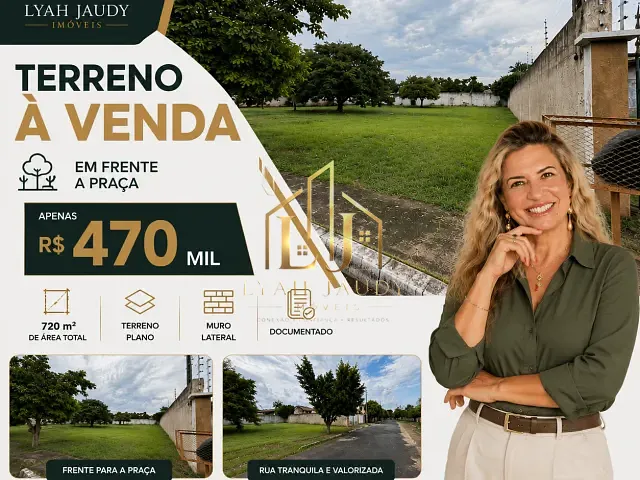 Terreno com 720m², à venda, no bairro Jardim Califórnia em Cuiabá