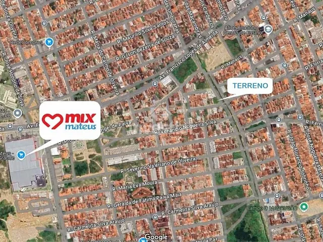 Terreno com 320m², para alugar, no bairro Três Irmãs em Campina Grande