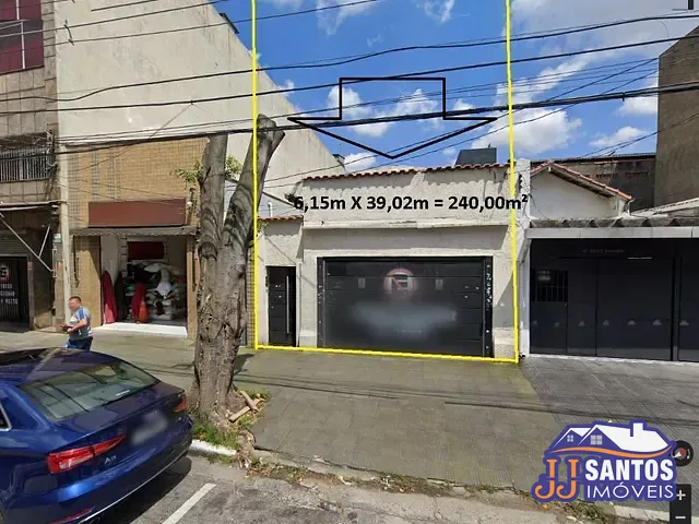 Terreno com 240m², à venda, no bairro Brás em São Paulo
