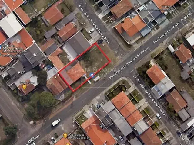 Terreno com 496m², à venda, no bairro Uberaba em Curitiba