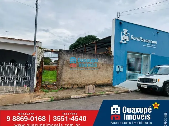Terreno com 130m², à venda, no bairro Centro em GUAXUPÉ