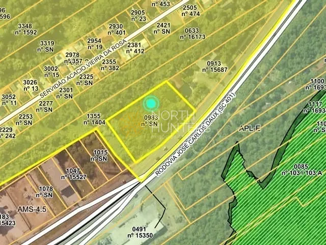 Terreno com 2705m², à venda, no bairro Vargem Grande em Florianópolis