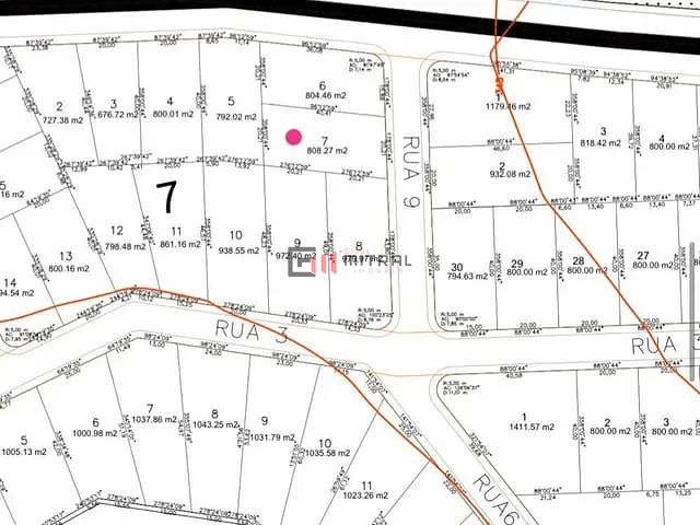 Terreno com 808m², à venda, no bairro Paranagi em Sertaneja