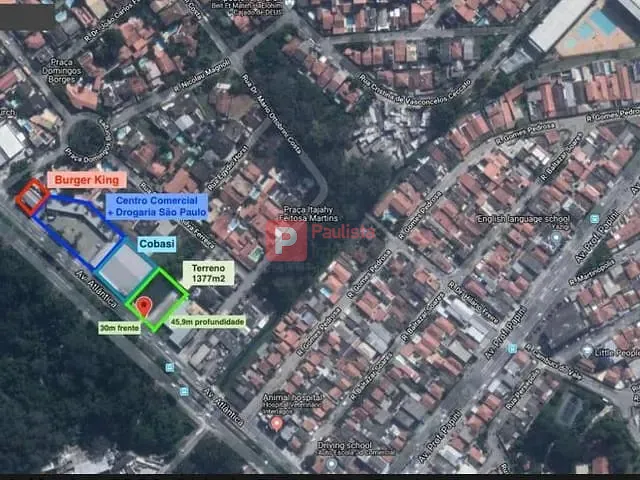 Terreno com 1375m², à venda, no bairro Parque Atlântico em São Paulo