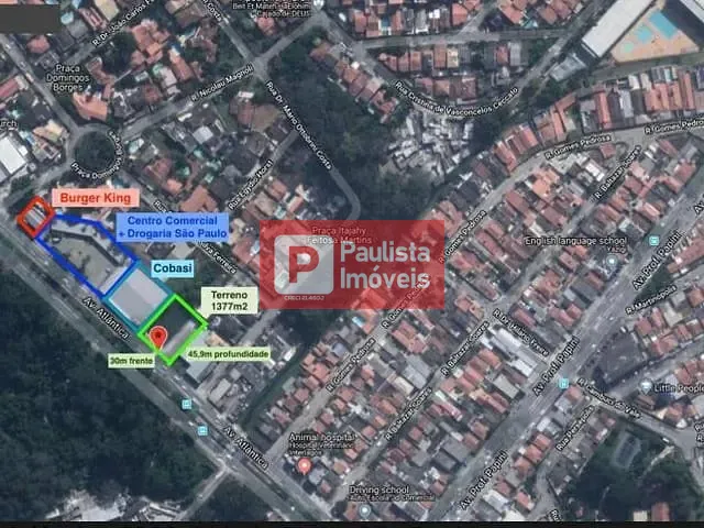 Terreno com 1375m², à venda, no bairro Parque Atlântico em São Paulo
