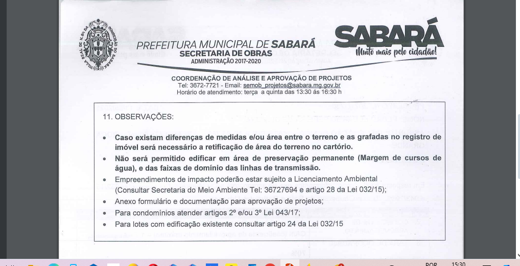 Terreno composto por 02 lotes num total de 4.000 m ² e com a taxa de ocupação de 60%, e taxa de aproveitamento de 1,5, Santo Antônio (Roça Grande), Sabará miniatura 28