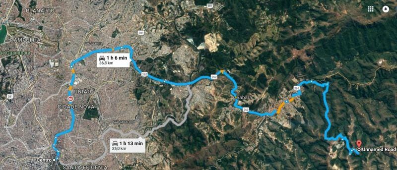 Terreno à venda,20 mil metros quadrados, 50% plano e 50% relevo 9 km de ótima estrada de terra. Escritura e registro. Centro, Sabará, MG miniatura 10