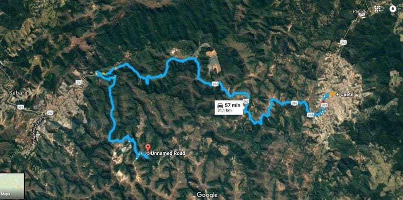 Terreno à venda,20 mil metros quadrados, 50% plano e 50% relevo 9 km de ótima estrada de terra. Escritura e registro. Centro, Sabará, MG miniatura 8