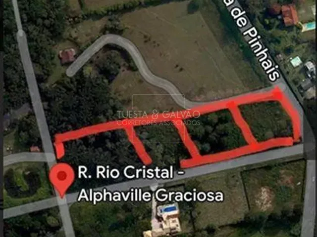 Terreno com 8m², à venda, no bairro Alphaville Graciosa em Pinhais