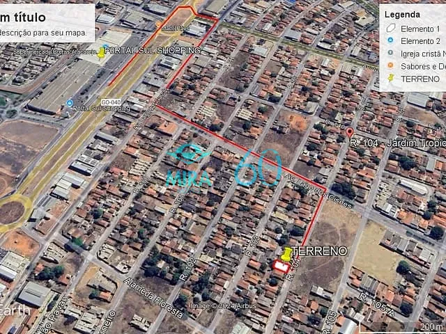 Terreno com 380m², à venda, no bairro Jardim Tropical em Aparecida de Goiânia