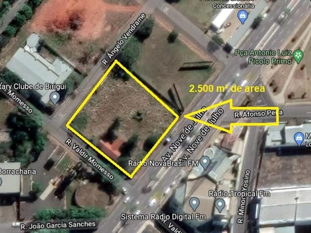 Terreno com 4300m², para alugar, no bairro Centro em Birigui