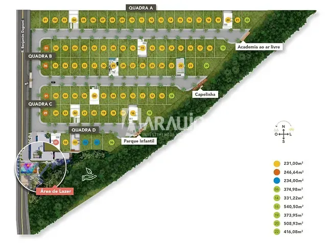 Terreno com 231m², à venda, no bairro Rio do Meio em Itajaí