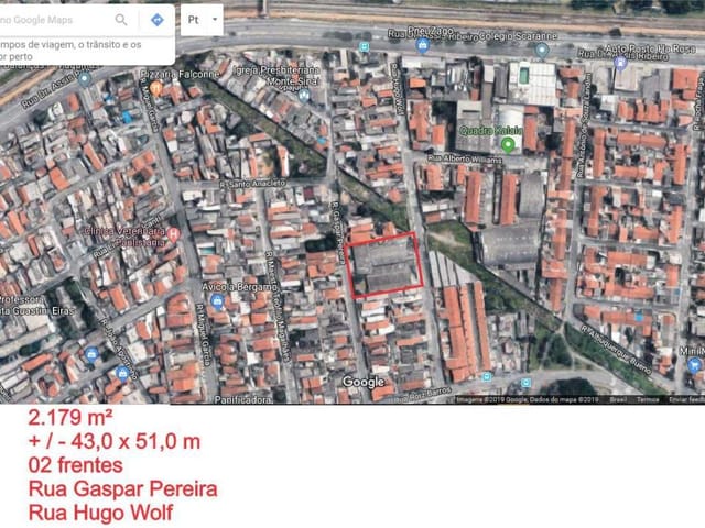 Terreno com 2193m², à venda, no bairro Vila Paulistania em São Paulo