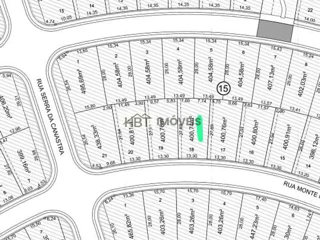Terreno com 400m², à venda, no bairro Samambaia Parque Residencial em Bauru
