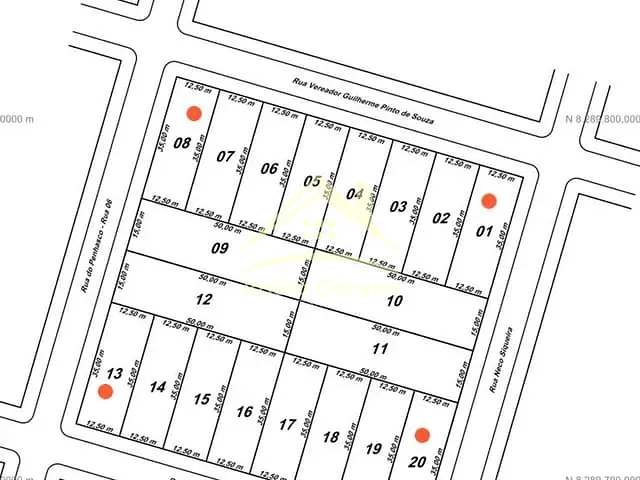 Terreno com 750m², à venda, no bairro Centro em Chapada Dos Guimarães