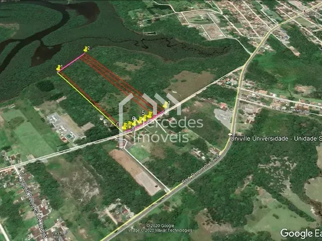 Terreno com 5330m², à venda, no bairro Do Paulas em São Francisco do Sul