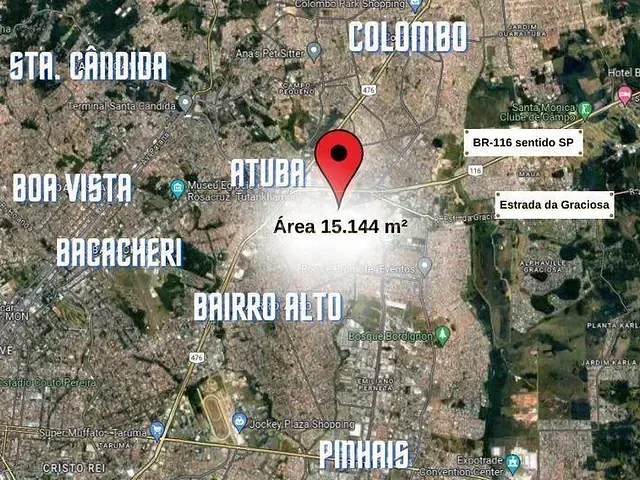 Terreno com 15m², à venda, no bairro Atuba em Curitiba