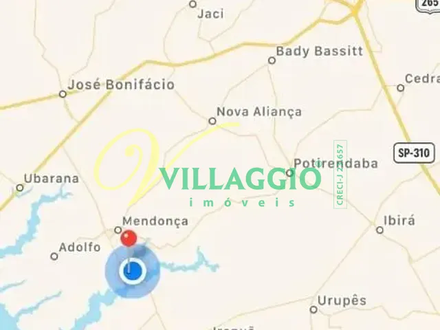 Terreno com 1000m², à venda, no bairro Mendonca em Mendonça