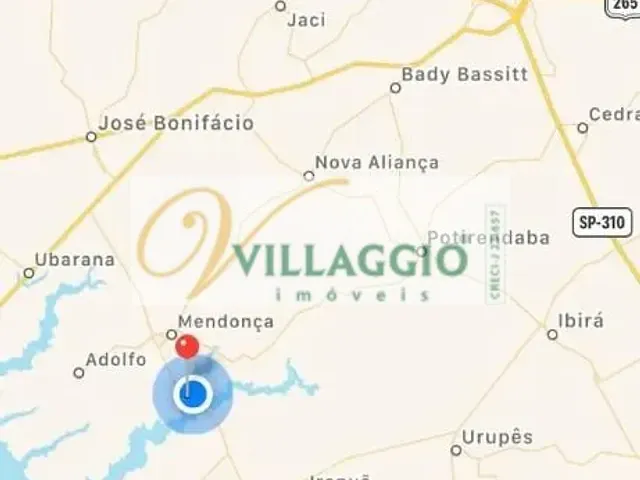 Terreno com 1000m², à venda, no bairro Mendonca em Mendonça