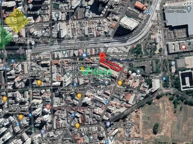 Terreno com 910m², para alugar, no bairro Liberdade em São Paulo