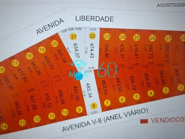 Terreno com 1591m², à venda, no bairro Cidade Vera Cruz em Aparecida de Goiânia