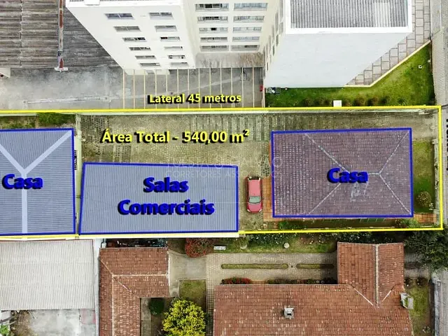 Terreno com 540m², à venda, no bairro Alto da Rua XV em Curitiba
