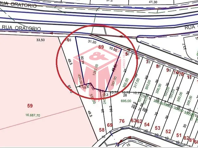 Terreno com 1282m², à venda, no bairro Jardim Ana Maria em Santo André