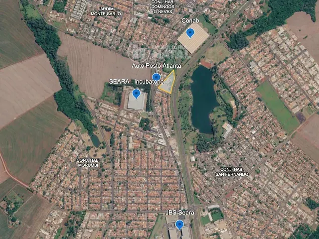 Terreno com 10266m², à venda, no bairro Conjunto Habitacional Santiago em Rolândia
