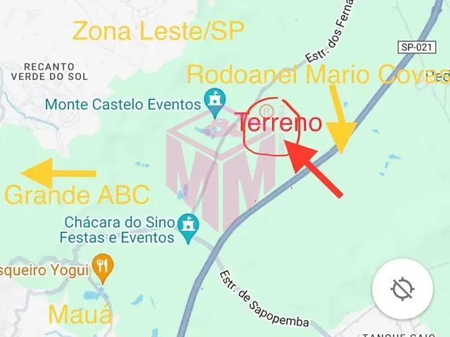 Terreno com 194154m², à venda, no bairro Vila Aparecida em Suzano