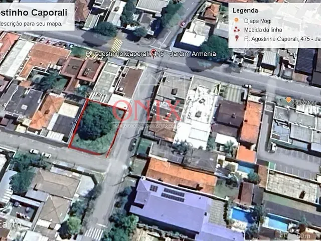 Terreno com 510m², à venda, no bairro Jardim Armênia em Mogi das Cruzes