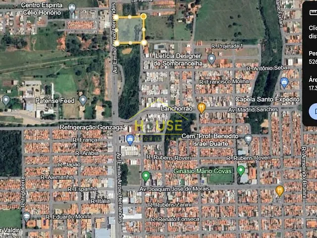Terreno com 17673m², à venda, no bairro Pozzobon em Votuporanga
