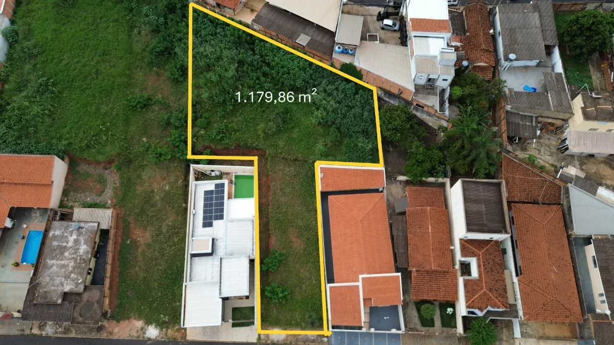 Terreno residencial para venda em Aparecida, 1,179m²