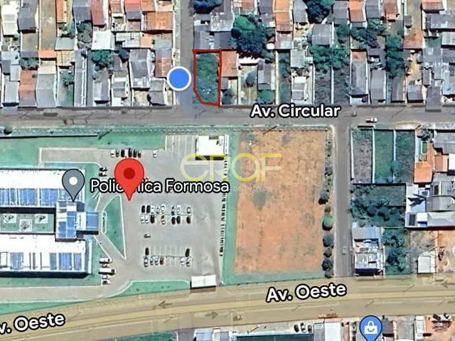 Terreno com 360m², à venda, no bairro Jardim Oliveira em Formosa