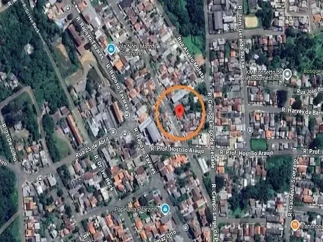 Terreno com 632m², à venda, no bairro Pilarzinho em Curitiba