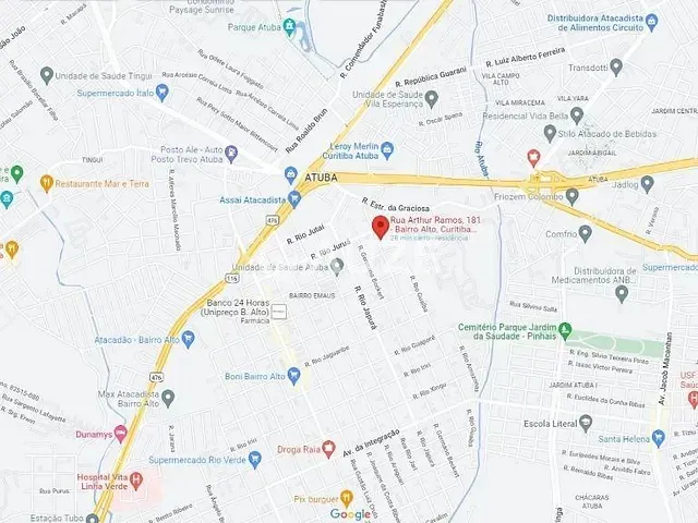 Terreno com 3m², à venda, no bairro Bairro Alto em Curitiba