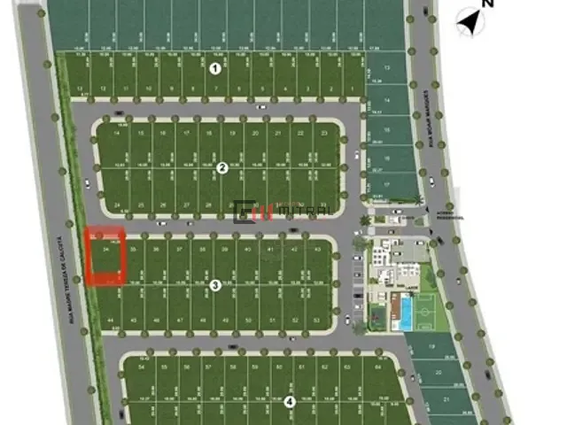 Terreno com 258m², à venda, no bairro Residencial Gleba Esperanca em Londrina