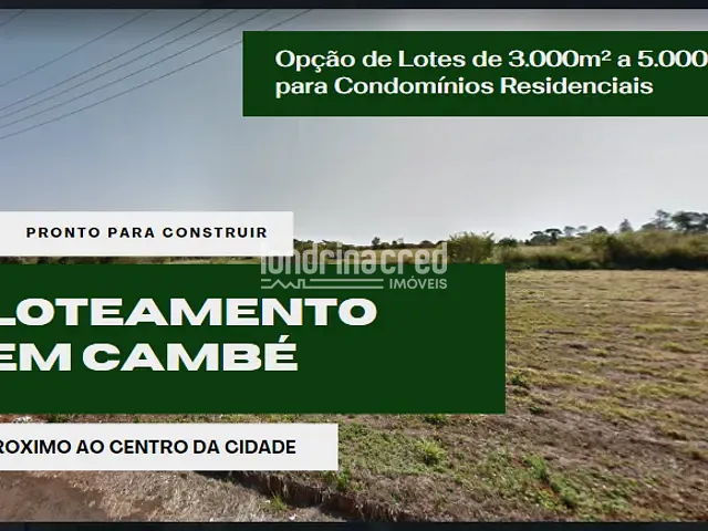 Terreno com 444m², à venda, no bairro Jardim Morada do Sol em Cambé