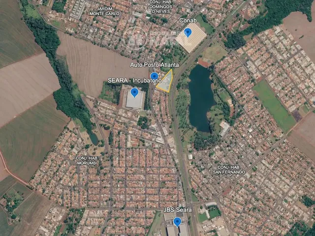 Terreno com 10266m², à venda, no bairro Conjunto Habitacional Santiago em Rolândia