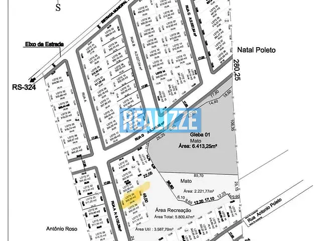 Terreno com 300m², à venda, no bairro Loteamento Vilagio em Marau