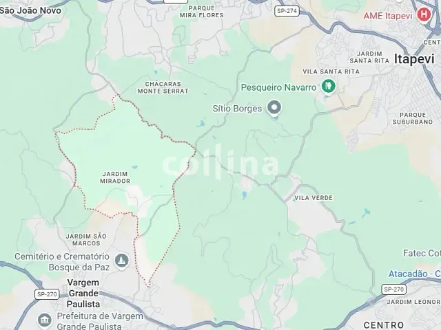 Terreno com 1500m², à venda, no bairro Chácaras Monte Serrat em Itapevi