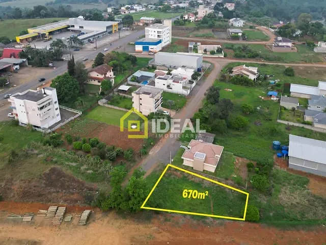 Terreno com 670m², à venda, no bairro Santo Antônio em Concórdia