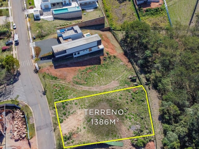 Foto do Terreno - Lote em condomínio para venda em Loteamento Fazenda Dona Carolina , 1,386m² | Correteria Imóveis