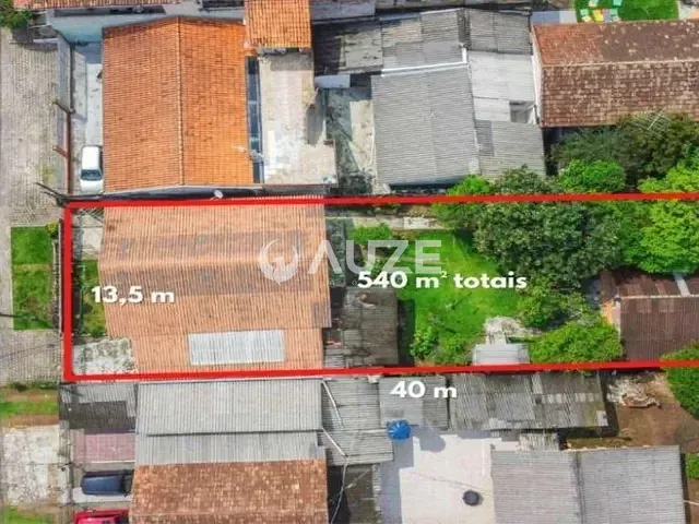 Terreno com 540m², à venda, no bairro Capão Raso em Curitiba