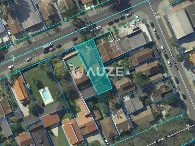 Terreno com 422m², à venda, no bairro Campina do Siqueira em Curitiba